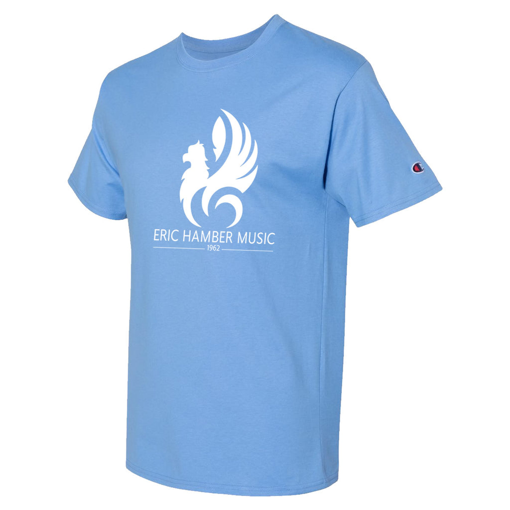 EHSS Music | Champion® Short Sleeve Ringspun Cotton Tee - Light Blue