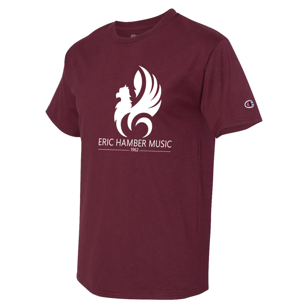 EHSS Music | Champion® Short Sleeve Ringspun Cotton Tee - Maroon