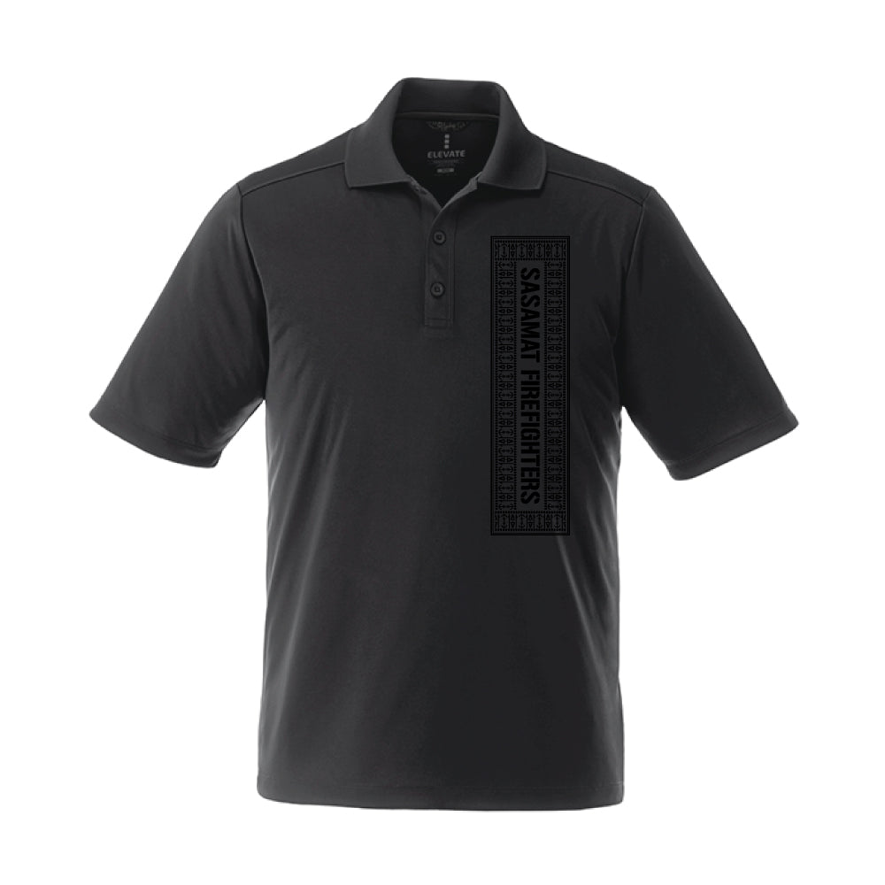 SVFD | Elevate® Men's Dade Short Sleeve Polo — Black