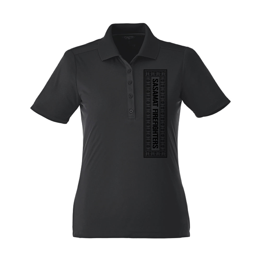 SVFD | Elevate® Women's Dade Short Sleeve Polo — Black