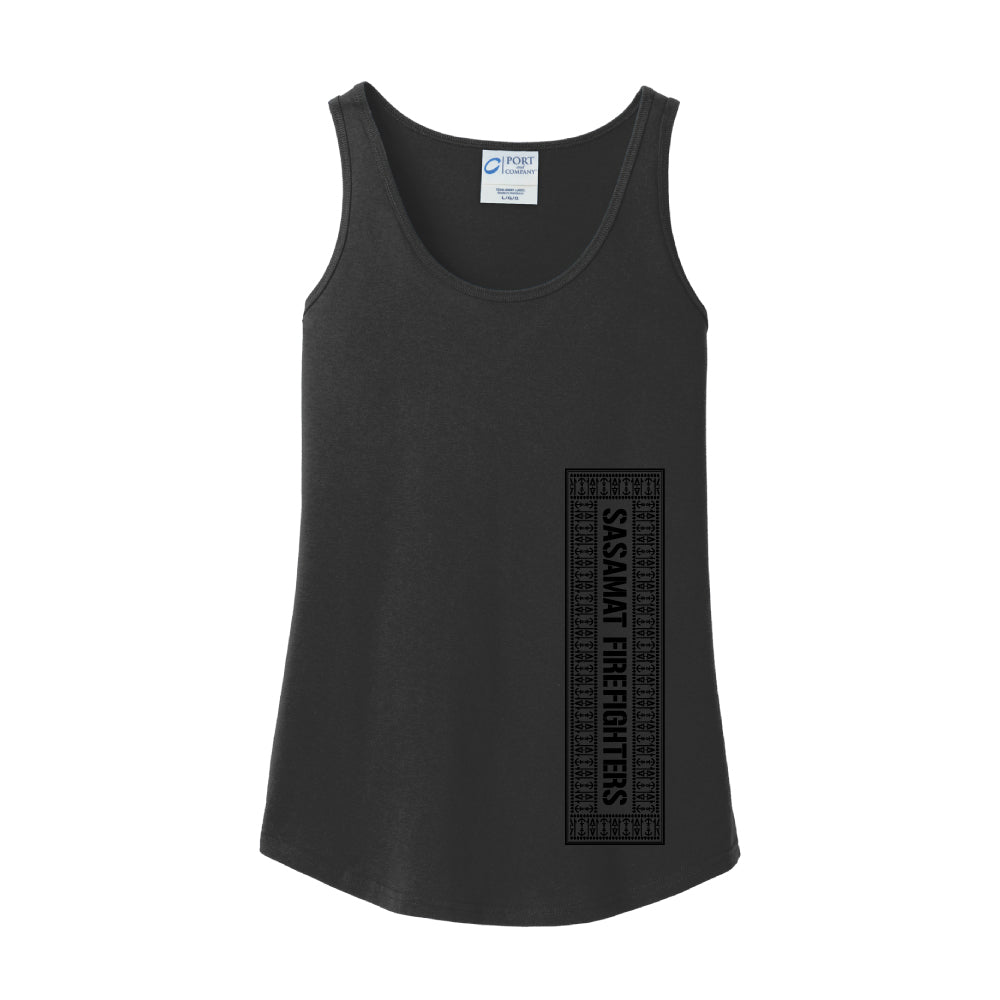 SVFD | Port & Company® Women's Core Cotton Tank Top — Black