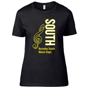 Burnaby South Music Dept. Ladies T-Shirt (Booking Only)
