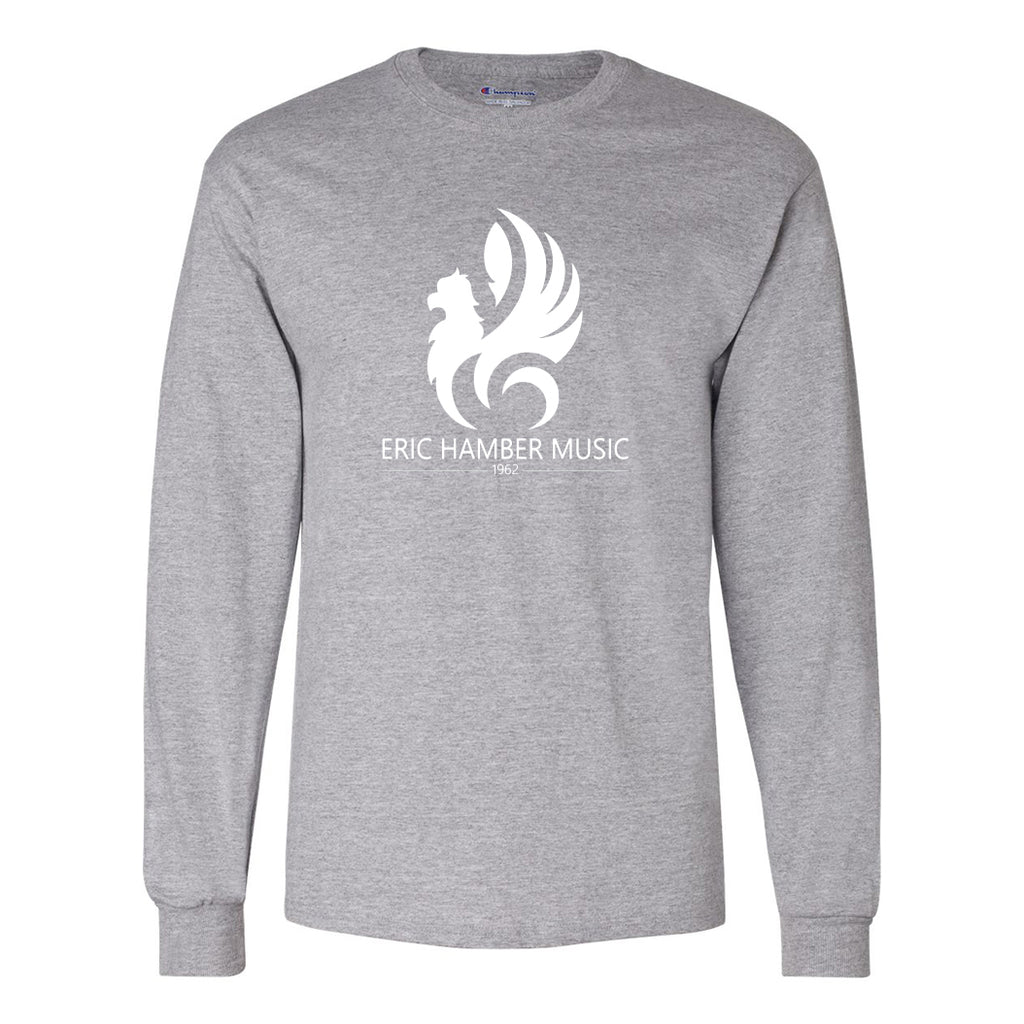 EHSS Music | Champion® Long Sleeve Cotton Tee - Light Steel