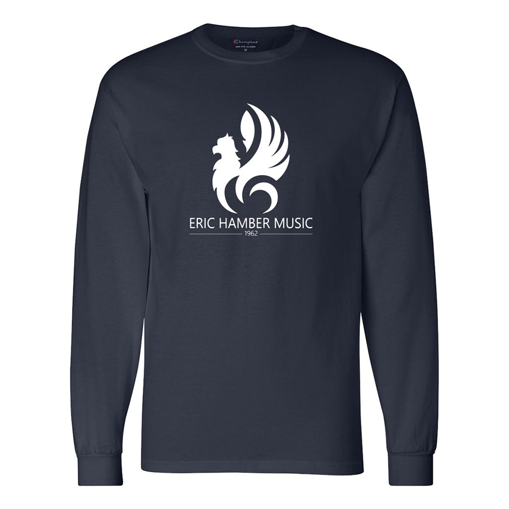 EHSS Music | Champion® Long Sleeve Cotton Tee - Navy