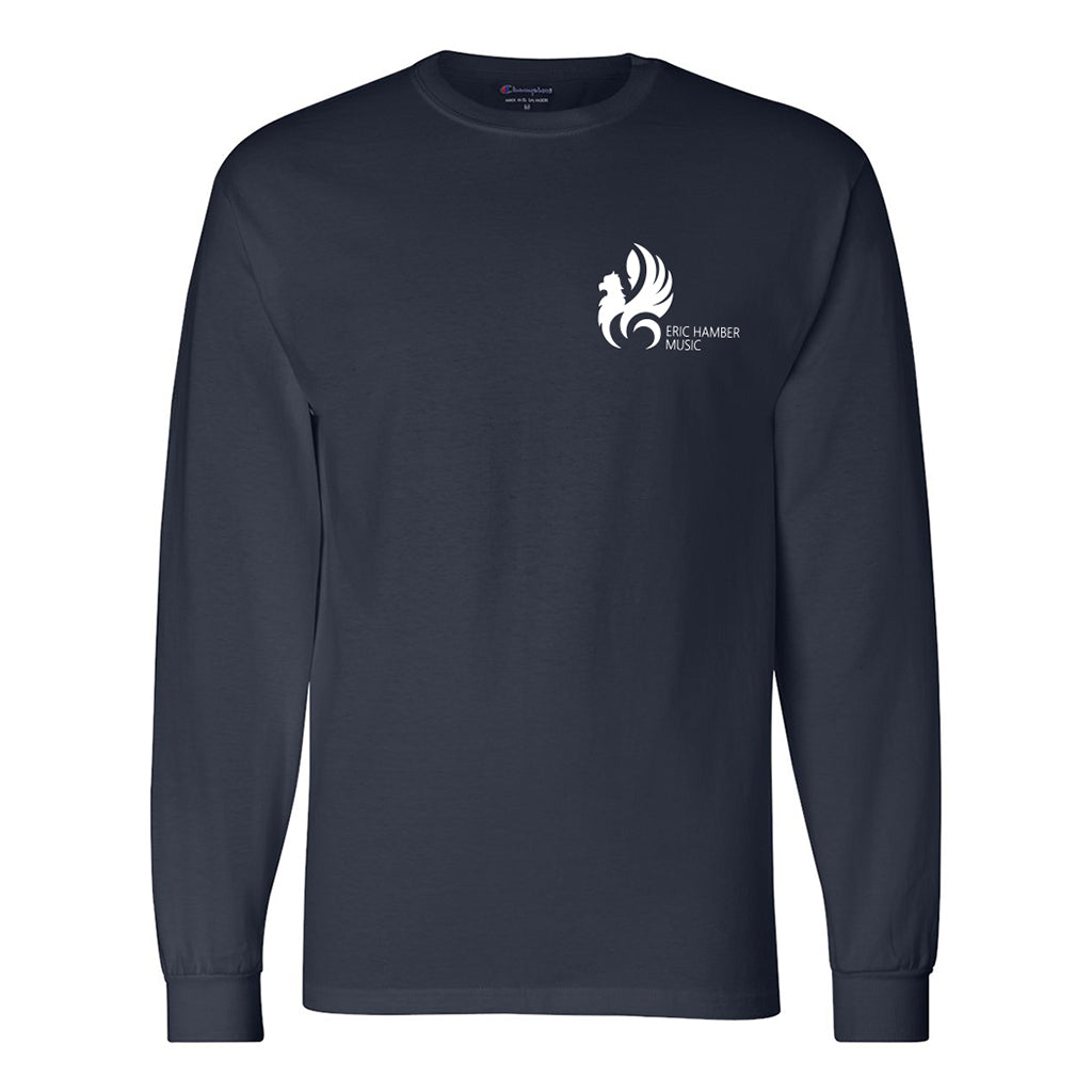 EHSS Music | Champion® Long Sleeve Cotton Tee - Navy LC
