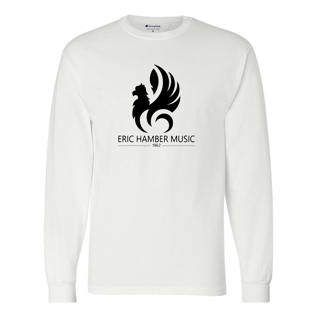 EHSS Music | Champion® Long Sleeve Cotton Tee - White