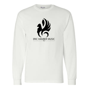 EHSS Music | Champion® Long Sleeve Cotton Tee - White