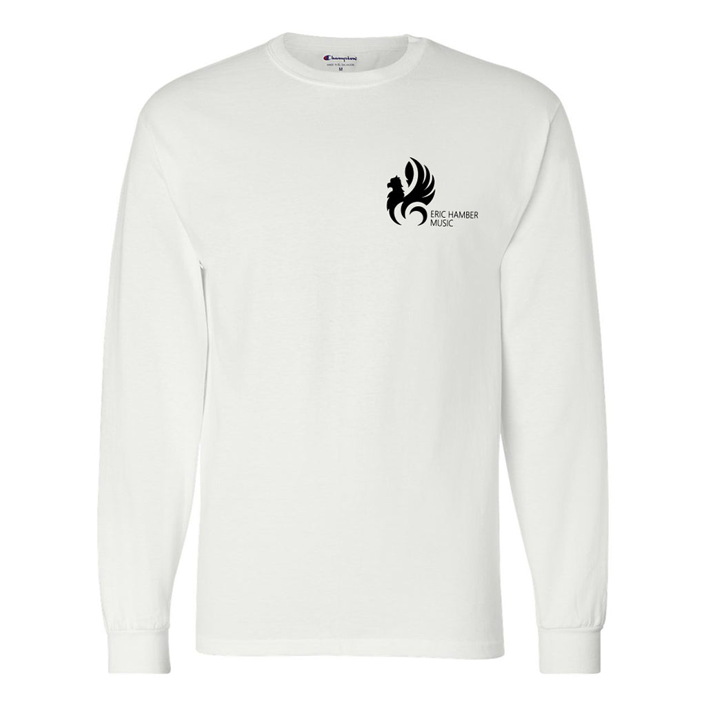 EHSS Music | Champion® Long Sleeve Cotton Tee - White LC