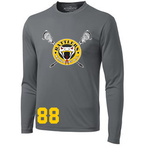 Kamloops Rattlers -  Performance Long Sleeve Shooter Shirt - Coal Grey (Booking Only)