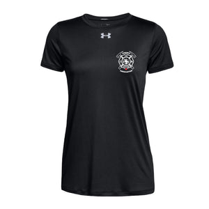 SVFD | Under Armour® Women's Locker Tee 2.0 Short Sleeve Performance Shirt — Black