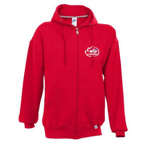 Synergy Volleyball - Russell Athletic Full Zip Hoodie - Red (Booking Only)